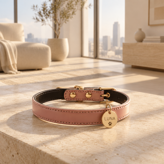 Custom Pet Collar with ID Tag