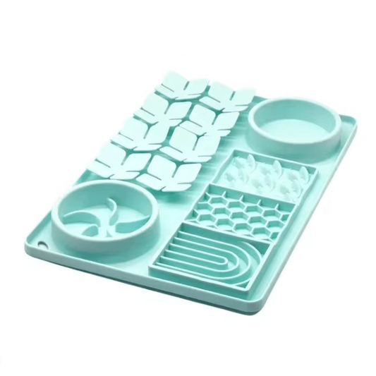 4-in-1 Slow Feeder Mat with Cup