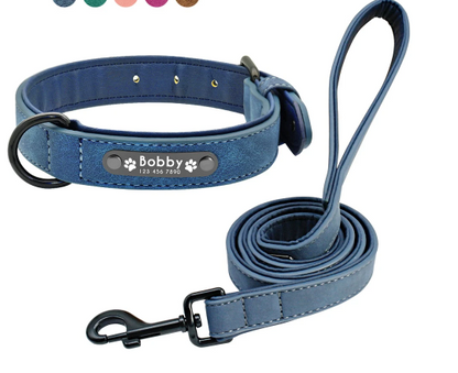 Personalized Leather Collar for Large Dogs