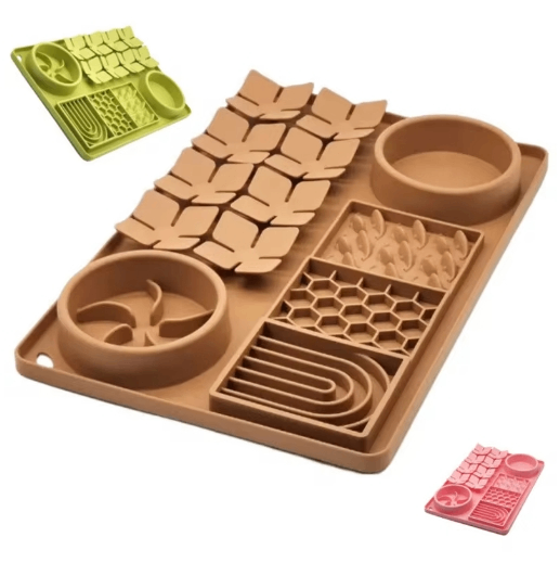 4-in-1 Slow Feeder Mat with Cup
