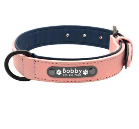 Personalized Leather Collar for Large Dogs
