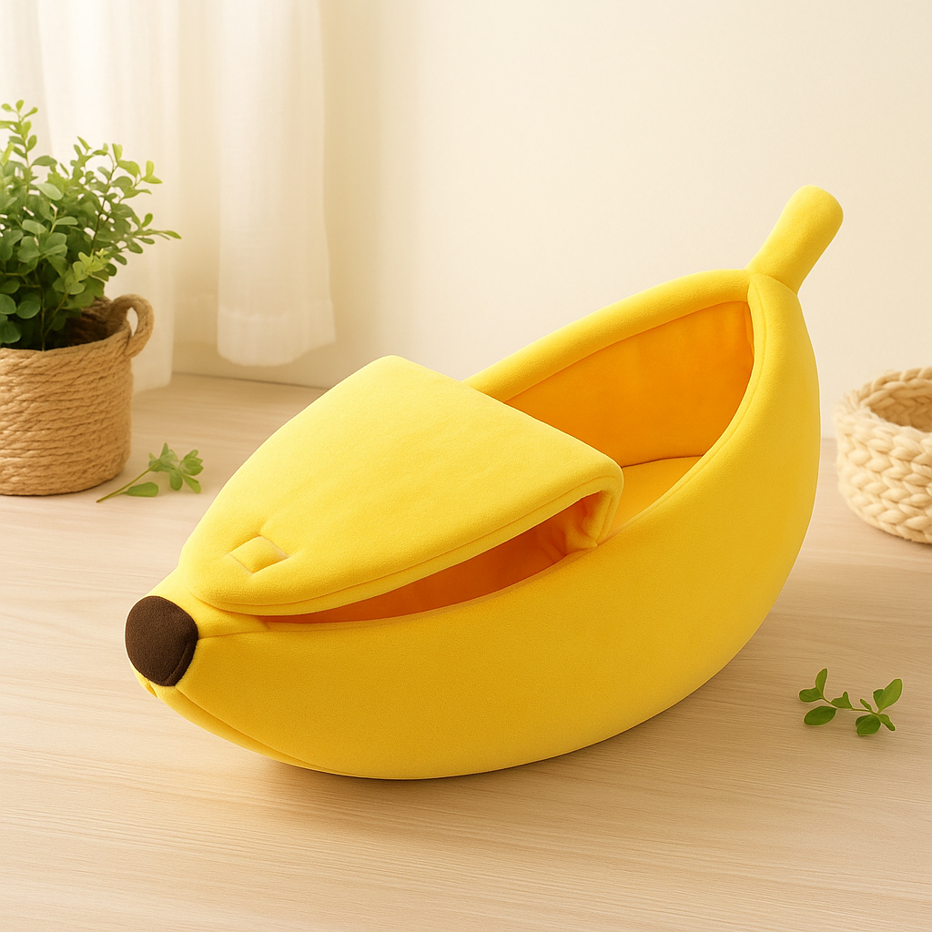 Banana Pet Bed – Funny Dog & Cat House