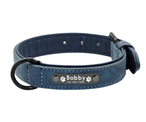 Personalized Leather Collar for Large Dogs