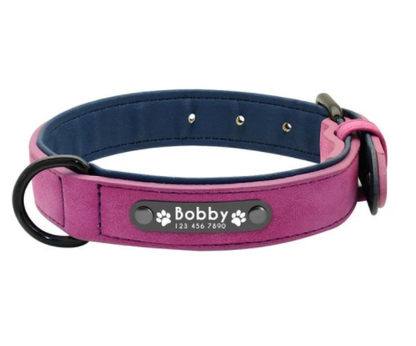Personalized Leather Collar for Large Dogs