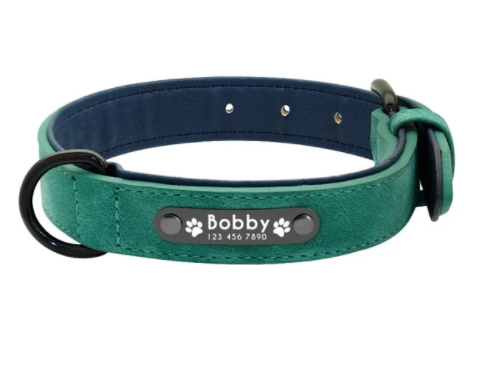 Personalized Leather Collar for Large Dogs