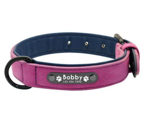 Personalized Leather Collar for Large Dogs