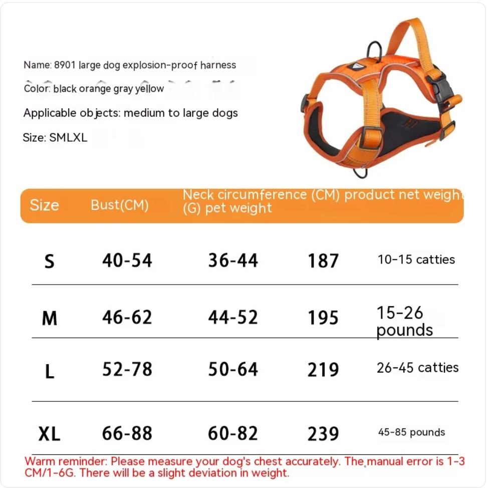 Reflective Dog Harness Vest